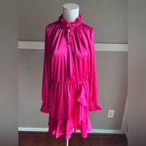 Dress Day Pink Gathered Dress